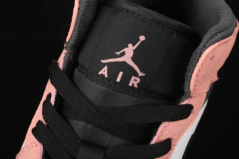 All categories Air Jordan Jordan series basketball shoes Air Jordan 1 Mid Air Jordan 1 Mid "Pink Quartz" AJ1 Joe 1 pink quartz first layer Chinese basketball shoes 555112-603